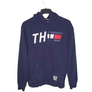 Tommy Hilfiger Sport Men's Size XL Hoodie Reflective Spellouts On Front & Back